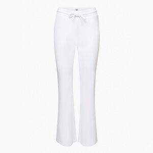 Aritzia Sunday Best Baby Waffle Pant - White Waffle-knit kick-flare pants